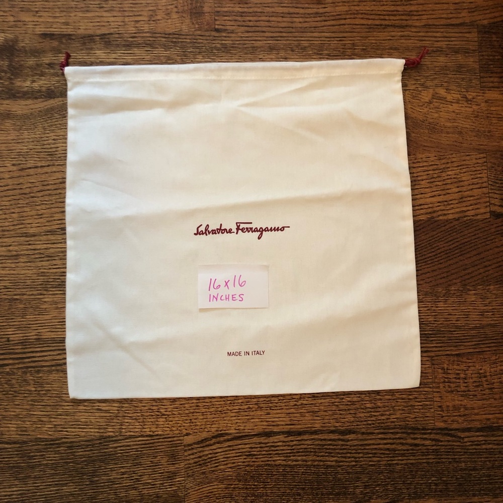 Salvatore Ferragamo-Authentic Dust Bag NWOT  
16 x 16 inches